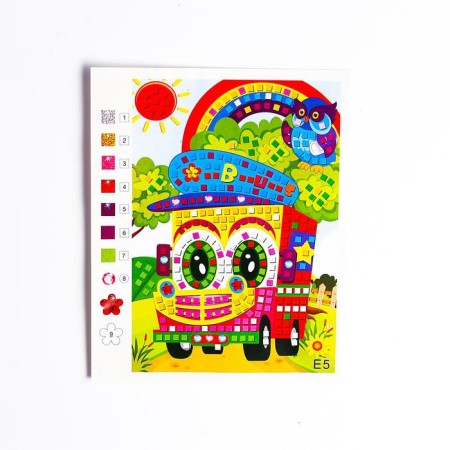 Mosaic Stylenaya "Fun Bus" Square, Rhil-2