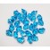 Artificial ice, 260 pcs, 25 x 18 mm, blue