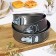 A set of baking forms “Elin. Circle ”, 3 subjects: D = 18/20/22x6.5 cm, removable bottom, anti -stick coating, black color