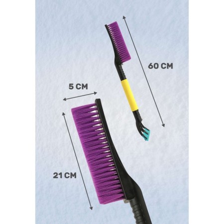 Snow brush for cleaning snow Kurumakit DK801-3, 60 cm, purple pile-2