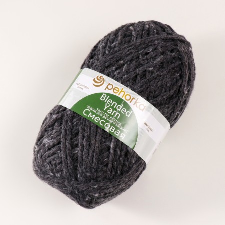 Yarn "mixture" 30% wool, 70% acrylic 200m/200g (435-anthracite)-1