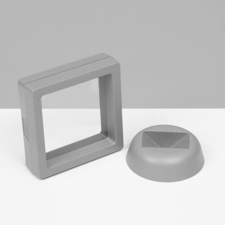 Romb decoration stand, 7 × 2.5 × 7 cm, gray color-1