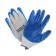 Garden, nylon gloves, with nitrilum semi -nitrous, size 8, color mix, Greengo