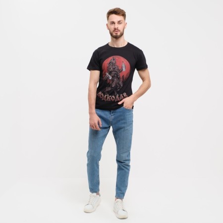 Male T -shirt "Vodkodav" p. 56, black-3