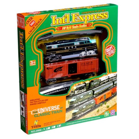 The Big Express railway, with light sound effects, length of the path 3.6 m-8