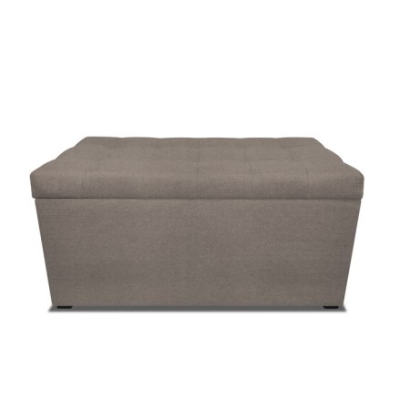 Puff with a lid and weighting, 800 × 400 × 420 mm, Bahama mitch, Ash color