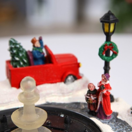 LED figure "Town Hall" 25.5 × 25.5 × 21 cm, polystone, USB, glow of multi-4