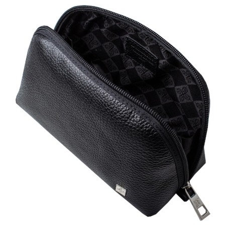Cosmetic bag with lightning, black color-1