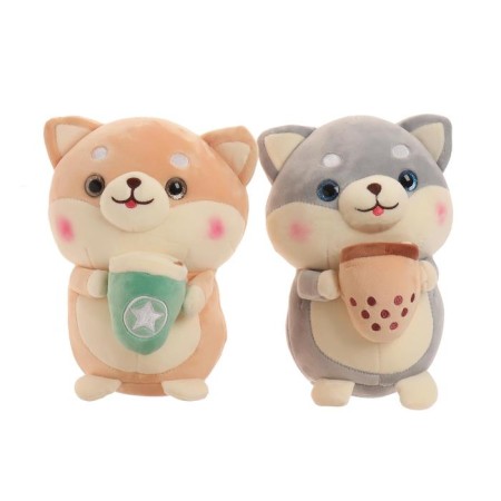Soft toy "Corgi with a glass", Mix color-3