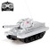 The radio -controlled “winner” tank shoots BB bullets, works from the battery, the color is gray