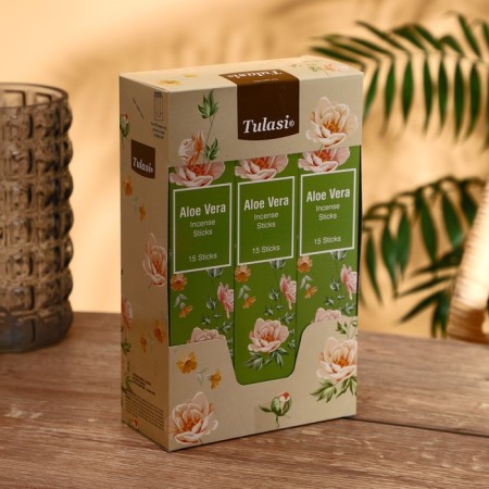 Incense "tulasi" 15 fragrances Aloe Vera-1