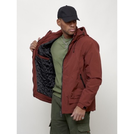 Male spring jacket, size 50, burgundy color-13