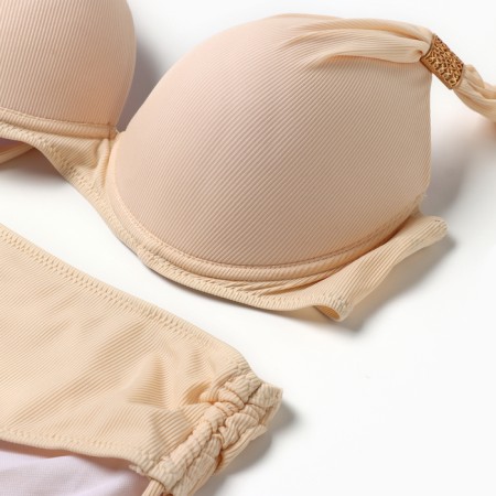 Separate female swimsuit, cream color, size 58-1
