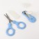Children's manicure set (scissors, kniper, files), blue color