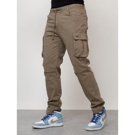 Cargo jeans men, size 44-46, beige color-1