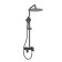 The shower system wasserkraft a174.160.078.cb, tropical shower, shower, black