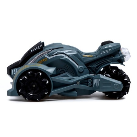 MotoPro radio control machine, smoke effect, light, works from the battery, the color is gray-1