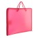 A folder with A4 handles, 230 x 185 x 25 mm, lightning around, plastic, PT-112, "office", tinted, red color