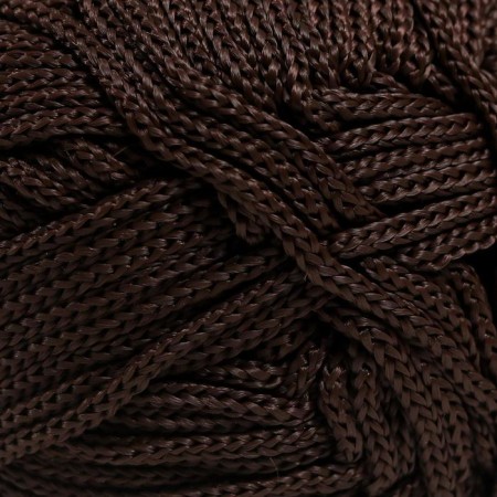Yarn "Macrame Macrama" 100% polyester 130m/90g (157 chocolate)-2