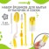 A set of brushes for caring for children's bottles, 6 items, color mix