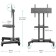 Onkron TS1350 Black 32 "-70" Max.45kg Floor Mobile TV