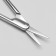 Scissors are manicure, for cuticles, straight, narrow, 9 cm, silver color
