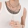 Piece "chain" toggle with thread, color silver, 45 cm