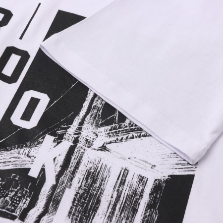T-shirt male, white color, rr 52-2