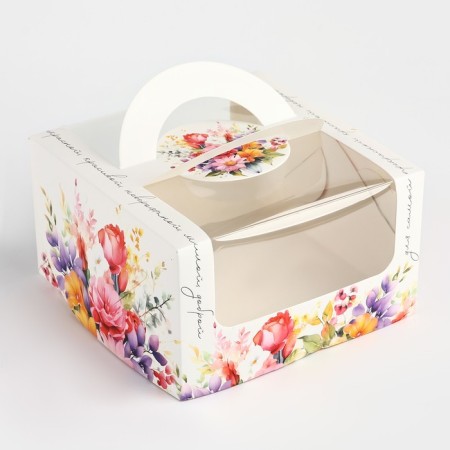 Bearbox under the Bento-Port with the Stone Flowers window, 14 x 14 x 8 cm