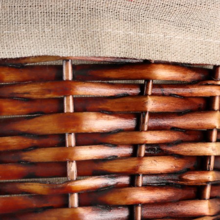 Wicker basket, d21x11xh26 cm, brown, willow-3