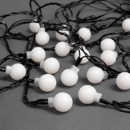 Garland “thread” 5 m with nozzles “white balls”, ip20, dark thread, 20 LED, glow of multi (RG/RB), blinking, 220 V-2