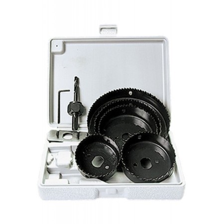 A set of ring saw Matrix, on wood, 64-127 mm, 8 items