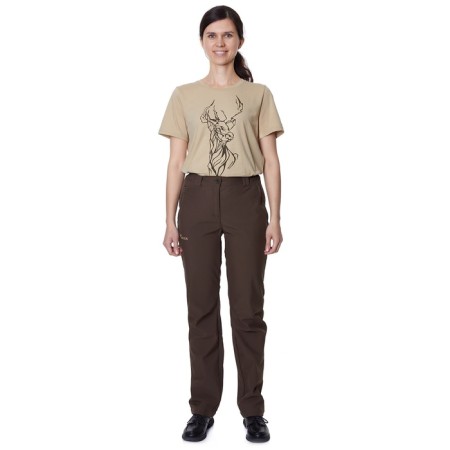 Women's pants Pride Bagira, size 52-54, height 158-164 cm, brown color