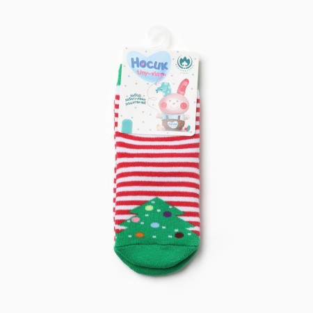 Terry socks children, green color, rr 16-18-2