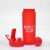 Shaker, 800 ml, series: Energy, Don`t Quit, 7.7 x 23.5 cm, red