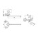 Bath mixer RMS SL128-006E, single-leaf, with shower, rotary surveillance, chrome 434147