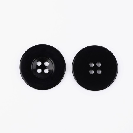 A set of buttons, 4 punctures, d = 25 mm, 10 pcs, black color-1