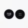 A set of buttons, 4 punctures, d = 25 mm, 10 pcs, black color