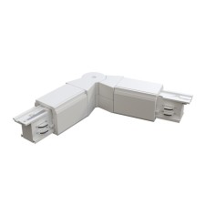 Connector Warden joint for the Technical Tracs-31W overhead track system, 22.5x3.2x3.3 cm, white color
