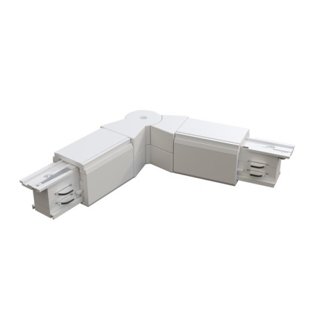 Connector Warden joint for the Technical Tracs-31W overhead track system, 22.5x3.2x3.3 cm, white color