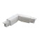Connector Warden joint for the Technical Tracs-31W overhead track system, 22.5x3.2x3.3 cm, white color