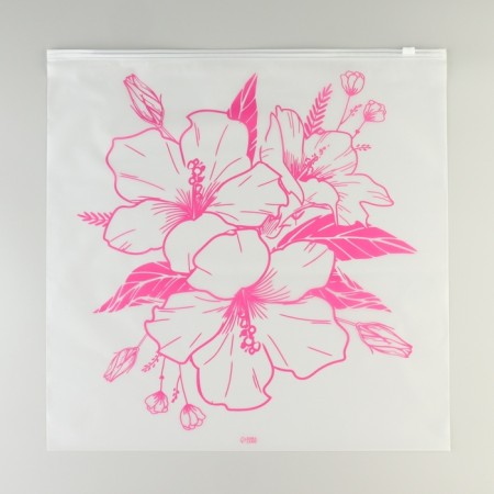ZIP packet for travel "Flowers", 14 μm, 40 x 40 cm.-2