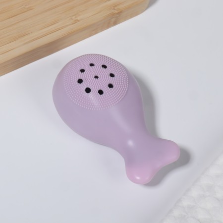 Washing brush "Kit", silicone and foam rubber, 9.8 cm, color mix-3