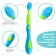 Baby teether for teeth, crumb, brush, brush, massager for gums, from 6 months, green color.
