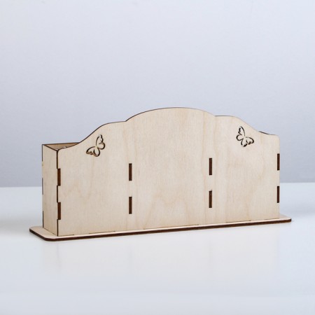 Organizer for clerical objects "Flowers", wood, 28 x 12.5 x 8 cm-2