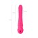 Jos Cotox vibrator with vacuum stimulation, 23 cm, silicone, pink color
