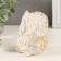 Souvenir Polystone "Council - Hide and Hide Play" White with a golden patina 6.5x7x9 cm