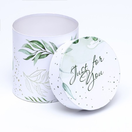 Set of round boxes 5 in 1 "Simple tenderness", 19.5 x 19.5 - 14 x 14 cm-5