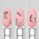 Nail stickers "glare", voluminous, silver color