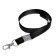 Baiga tape, 15 mm x 80 cm, with a metal carbine, black